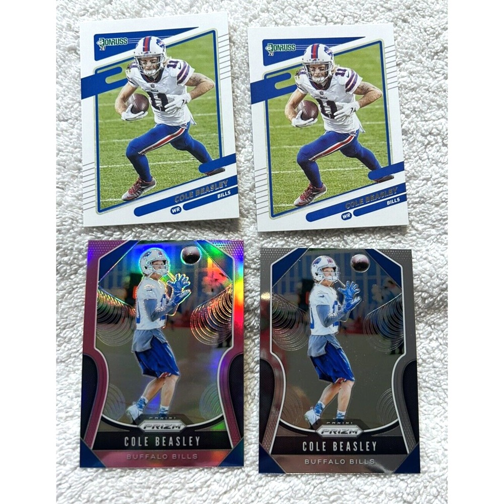 Panini Lot of 4 Buffalo Bills Cole Beasley Football Cards (Z1)